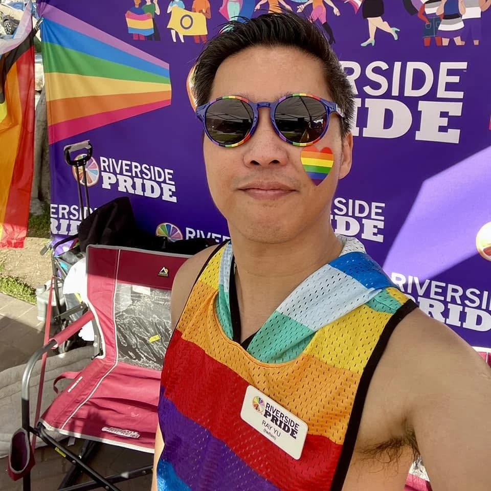 Ray at a Riverside Pride event